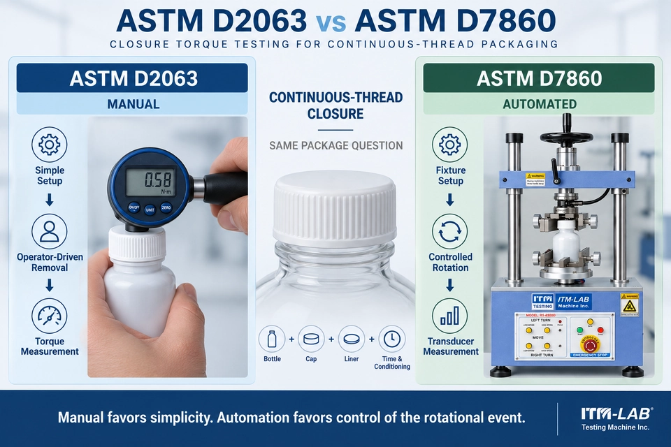 ASTM D2063 vs ASTM D7860 Closing Torque Test